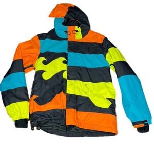 Youth Billabong MultiColoured Winter Snowboard Jacket size Large